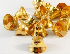 Колокольчики 26 мм, золото