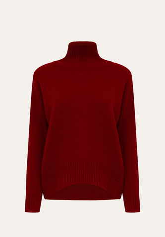 Свитер из кашемира с высоким воротом