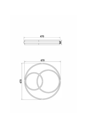 Потолочный светодиодный светильник Freya Tucene FR10029CL-L70W