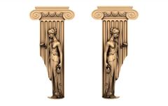 Силиконовый молд № 587 накладки зеркальные Афины