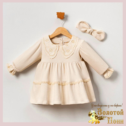 Платье с повязкой детское (68-86) 251108-A1358