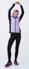 Премиальная куртка для лыж и зимнего бега Nordski Hybrid Warm 2.0 Lavender/Black W женская