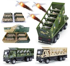 Машина металл военная+дроны стреляет 8 в уп 22 см