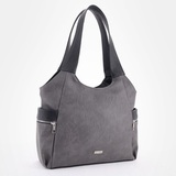 Сумка Саломея 618 македония серый + черный