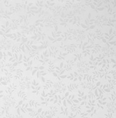 Атлас жаккард "Моар" веточки, 165 г/м2, ш. 150 см, белый