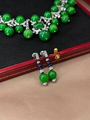 Комплект украшений колье + серьги в стиле CARTIER