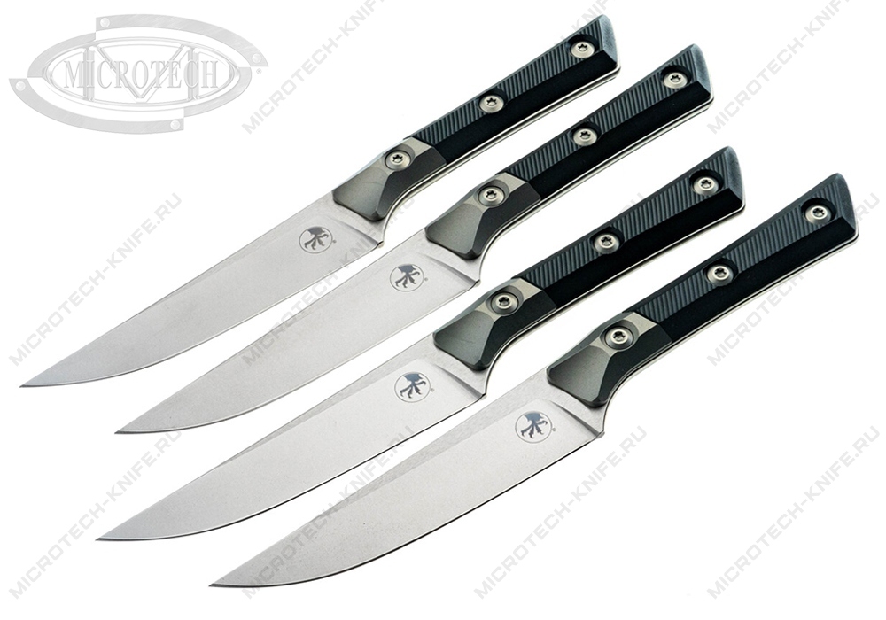 Сет Microtech Kitchen Steak Set 4 Black 3600B-10SETBK
