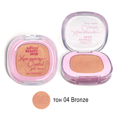 Beauty Skin Хайлайтер-Crystal для лица тон 04 bronze 3,7г (Китай)