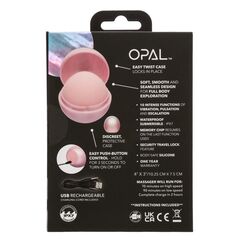 Розовый вибромассажер Opal Smooth Massager - 