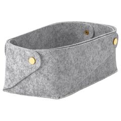 Корзина IKEA PUDDA (ПУДДА), Серый, 15x28x10 см