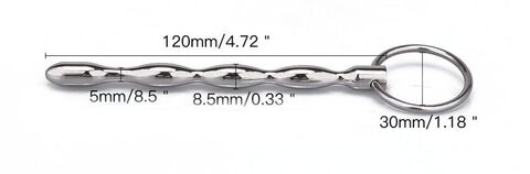 Металлический уретральный плаг с кольцом - Notabu NOTABU NTU-80418