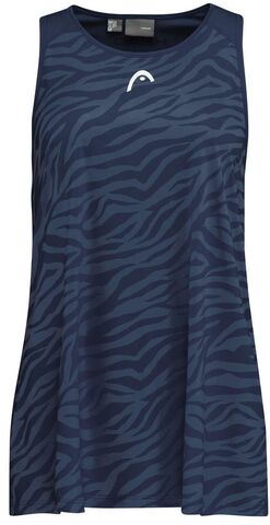 Футболка для девочки Head Agility Tank Top G - dark blue/print vision