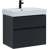 Aquanet 312876 Тумба с раковиной Aquanet Бруклин 70 цв. антрацит матовый (312876)