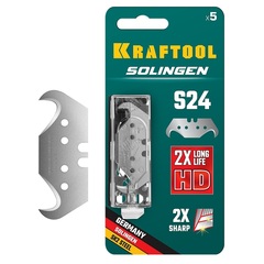 KRAFTOOL Solingen-S24, 5 шт, крюковидные лезвия (09643-S5)