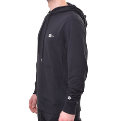 Куртка теннисная Wilson Triblend Hoodie - black