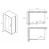 Abber Schwarzer Diamant AG30120B5-S60B5 Душевой уголок, 120x60x190