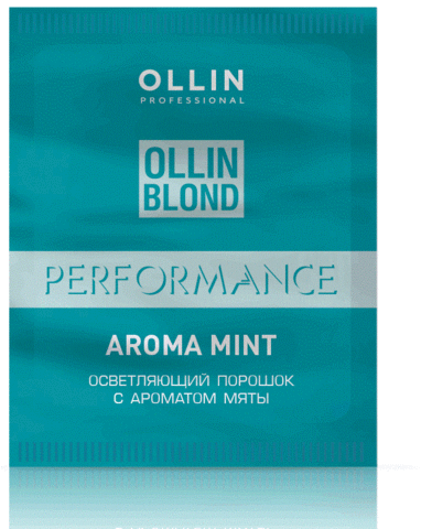 OLLIN BLOND PERFORMANCE Aroma Mint Осветляющий порошок с ароматом мяты 30г/ Blond Powder With Mint Aroma