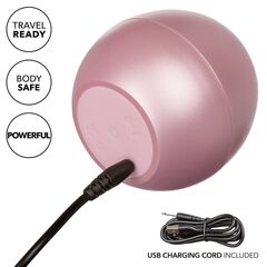 Розовый вибромассажер Opal Smooth Massager - 