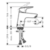 Hansgrohe Logis 71077670 Смеситель для раковины (черный матовый)