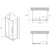 Abber Schwarzer Diamant AG30140BMH-S100BM-S100BM Душевой уголок, 140x100x195