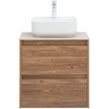 Aquanet 287879 Компл.2 - Тумба Nova Lite 60 2 ящ. цв. дуб шоколадный (287879)