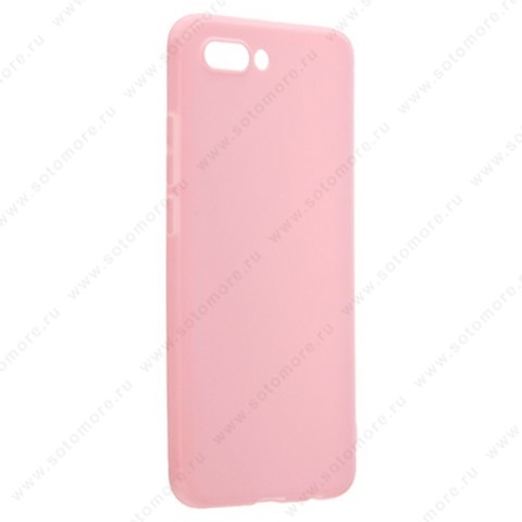 Накладка силиконовая Soft Touch ультра-тонкая для Huawei Honor 10 розовый