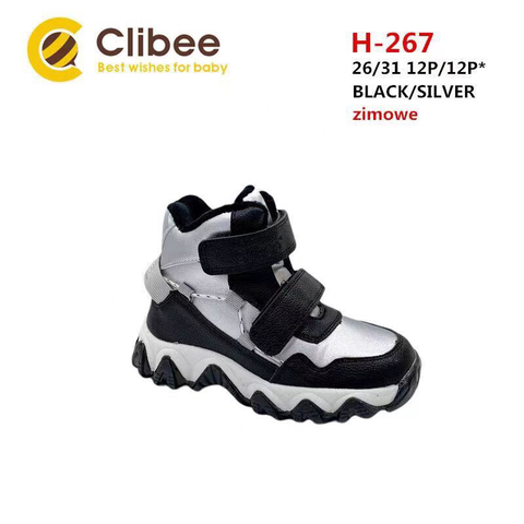 Clibee (зима) H267 Black/Silver 26-31