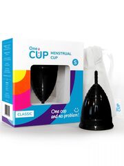 Черная менструальная чаша OneCUP Classic - размер S - 