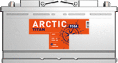 TITAN ARCTIC silver 6СТ-100 аккумулятор