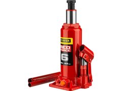 STAYER RED FORCE, 6 т, 216 - 413 мм, бутылочный гидравлический домкрат, Professional (43160-6)