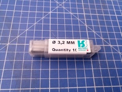 Сверло по металлу ц/х 3,2x65/36мм DIN338 h8 5xD HSSE-Co5 VA 135° H-Tools 1060-1032