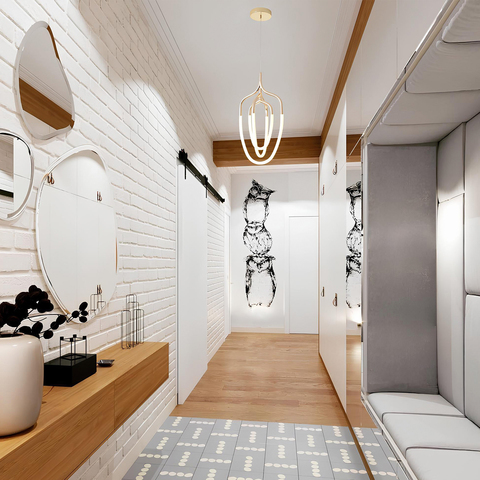 Подвесной светодиодный светильник Crystal Lux PERA SP50W LED GOLD