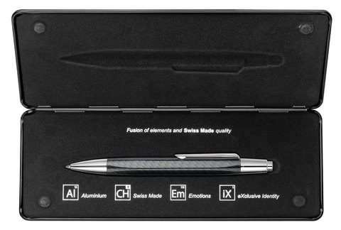 Ручка шариковая Caran d'Ache Office Alchemix Carbone & Chrome (4880.496)