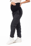 Утепленные брюки для беременных 15289 черный