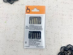 Иглы швейные "PONY" 06357 для штопки №18-24, 6 игл