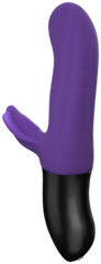 Фиолетовый пульсатор с клиторальным лепестком Bi Stronic Fusion - 21,5 см.