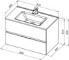 Aquanet 277516 Компл.2 - Тумба Алвита new 80 цв.серый (277516)