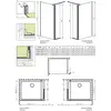 Radaway 13799500-01R EOS II Walk In 80/R хром