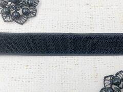 Велкро/липучка пластик, петли, ш. 4 см, чёрный