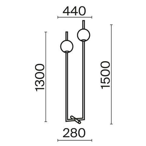 Торшер светодиодный Maytoni The Sixth Sense Z020FL-L12BS3K