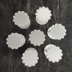 Перламутровый набор подставок и кондитерских гвоздиков 