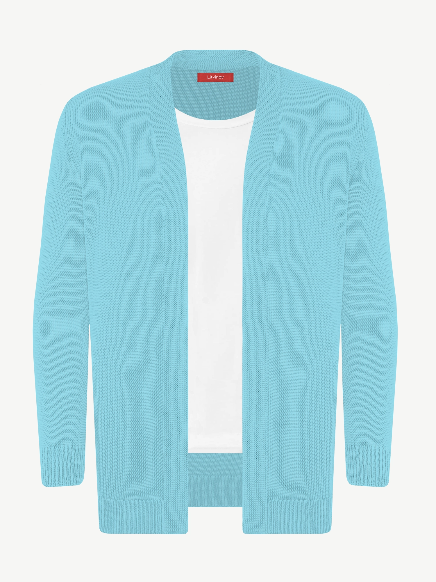 Кардиган с планкой из экохлопка