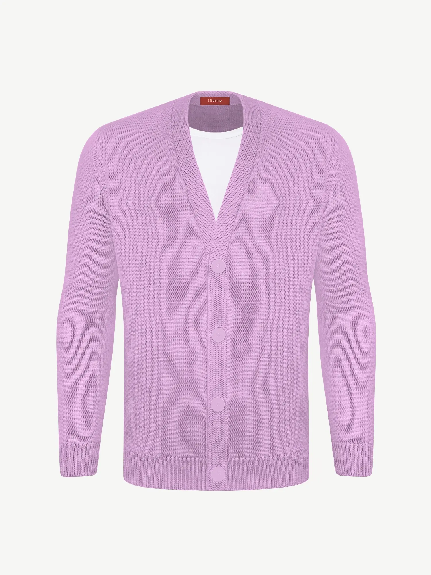 Кардиган с пуговицами из шелка