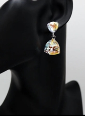 32128 - Серьги с кристаллами треугольниками