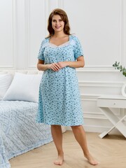 Ночная сорочка Мадера-1 Виотекс ГОЛУБОЙ