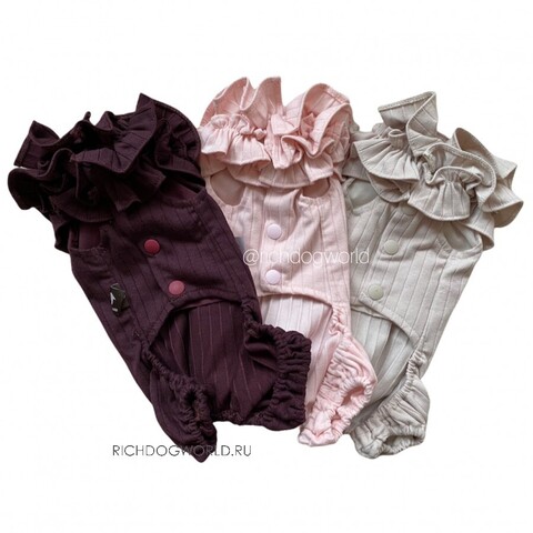 5168 BH Костюм для собак трикотажный "Ruffle Junpsuit"