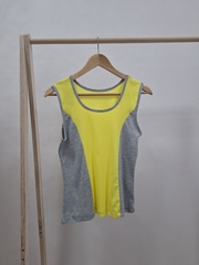 Майка Мк-403Х/серо-желтый