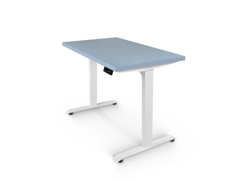 Регулируемый компьютерный стол Bazalt с регулировкой по высоте — столешница МДФ Серый