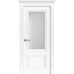 Купить Межкомнатная дверь экошпон 81002 аляска остеклённая
