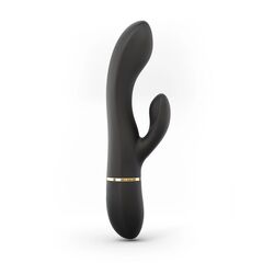 Черный вибратор-кролик Dorcel Glam Rabbit - 21 см.